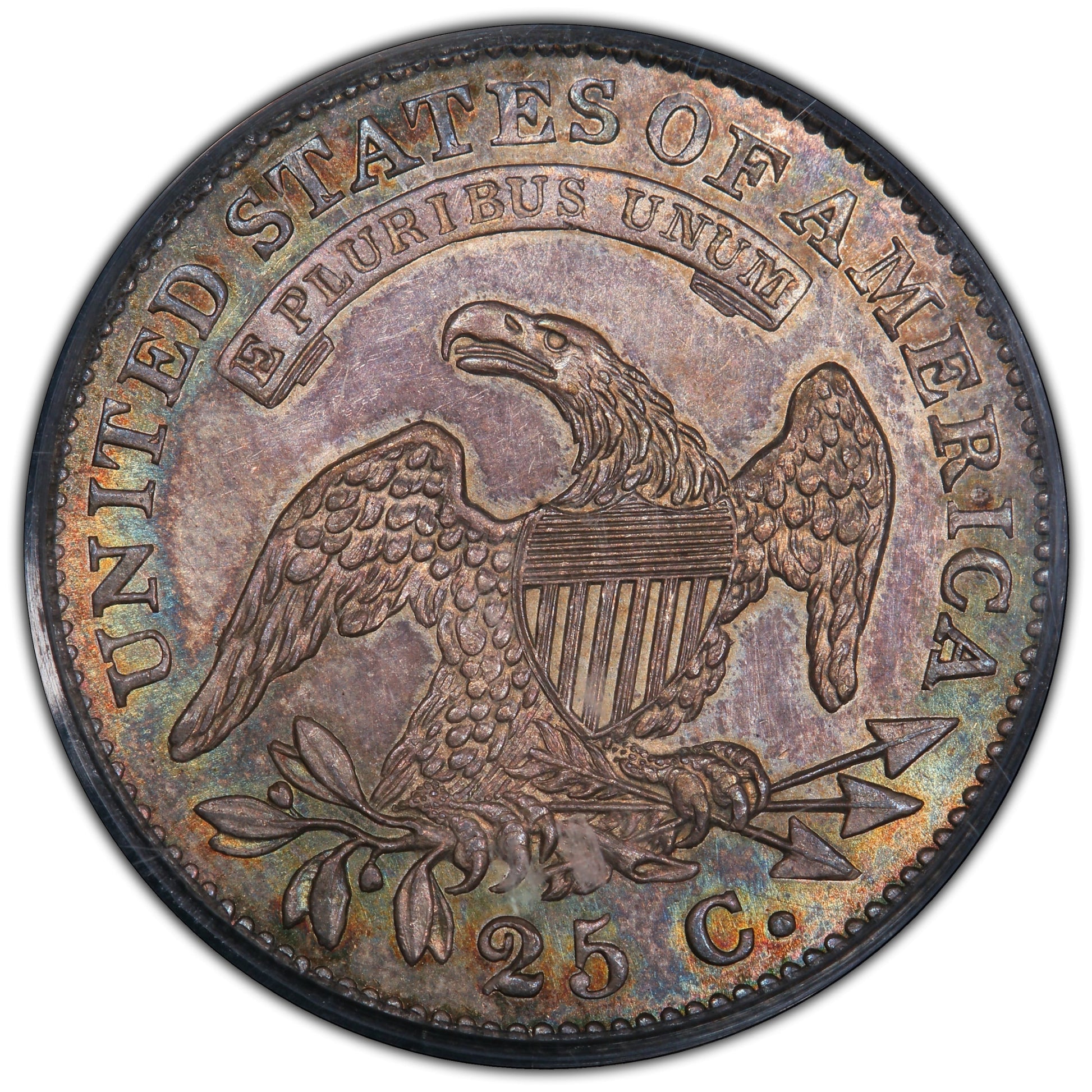 1828 25C MS64 PCGS CAC 25C