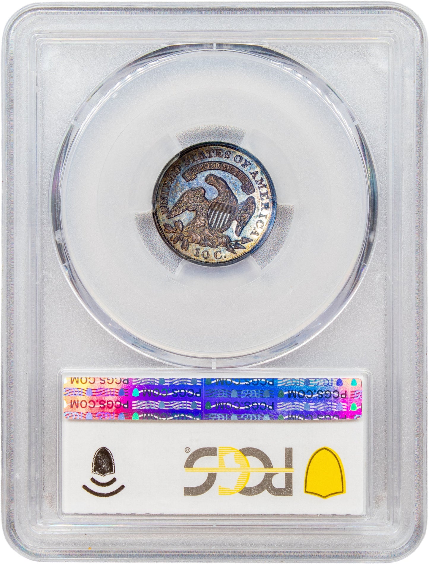 1829 10C SMALL 10C AU58 PCGS CAC 10C