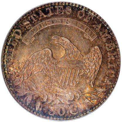 1829 50C AU58 PCGS CAC REVERSE