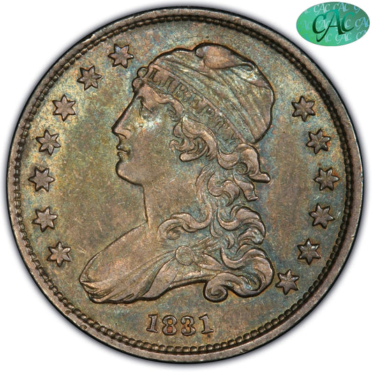 1831 25C Sm Lt Xf45 Pcgs Cac