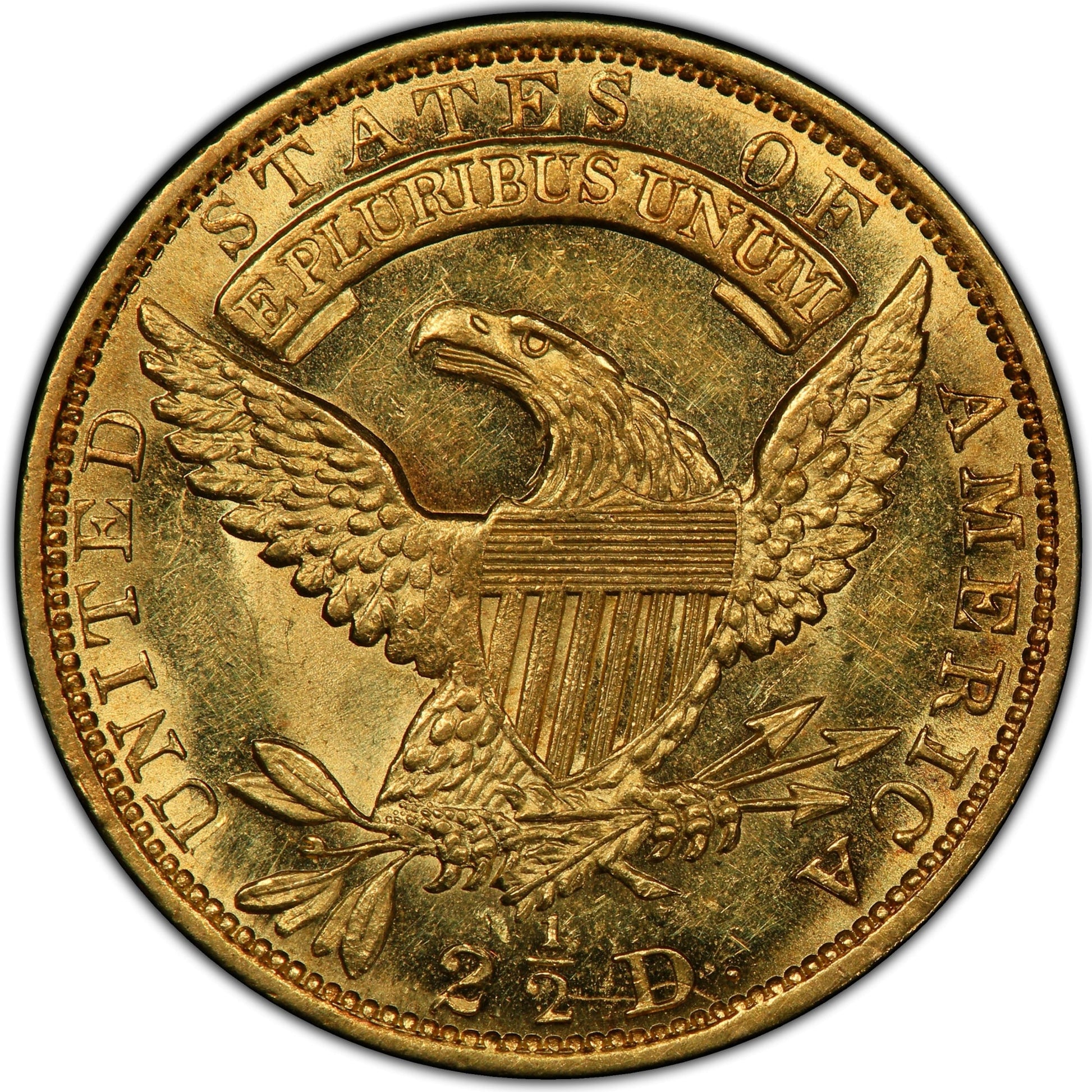 1831 $2.5 MS63 PCGS CAC $2.5