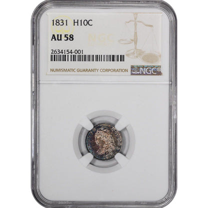 1831 H10C AU58 NGC - Paradime Coins | PCGS NGC CACG CAC Rare US Numismatic Coins For Sale
