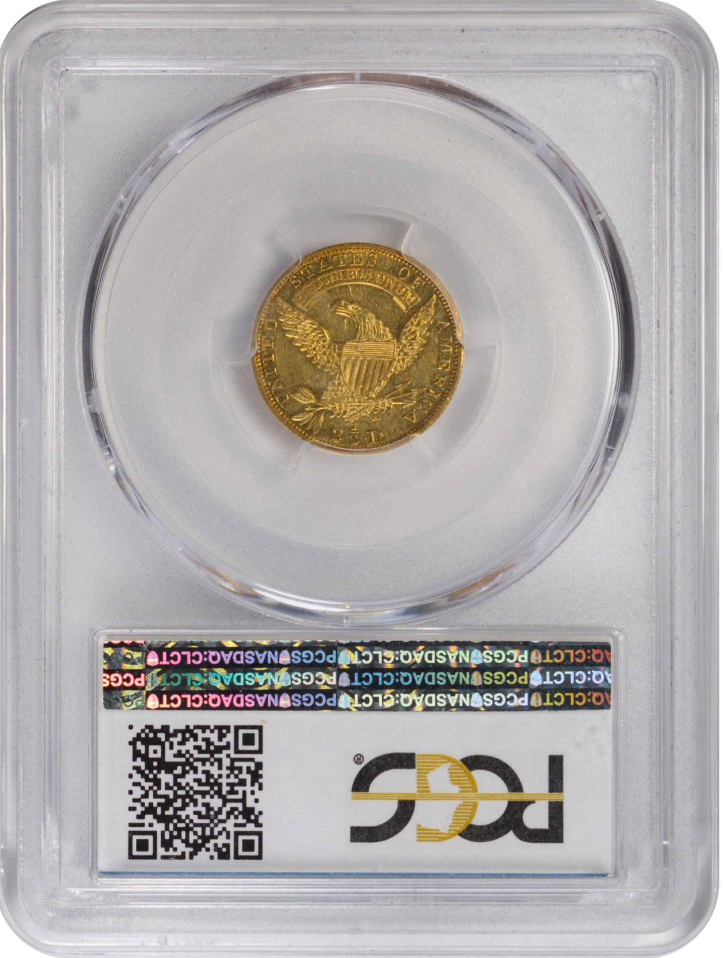 1832 $2.5 AU55 PCGS CAC REVERSE HOLDER