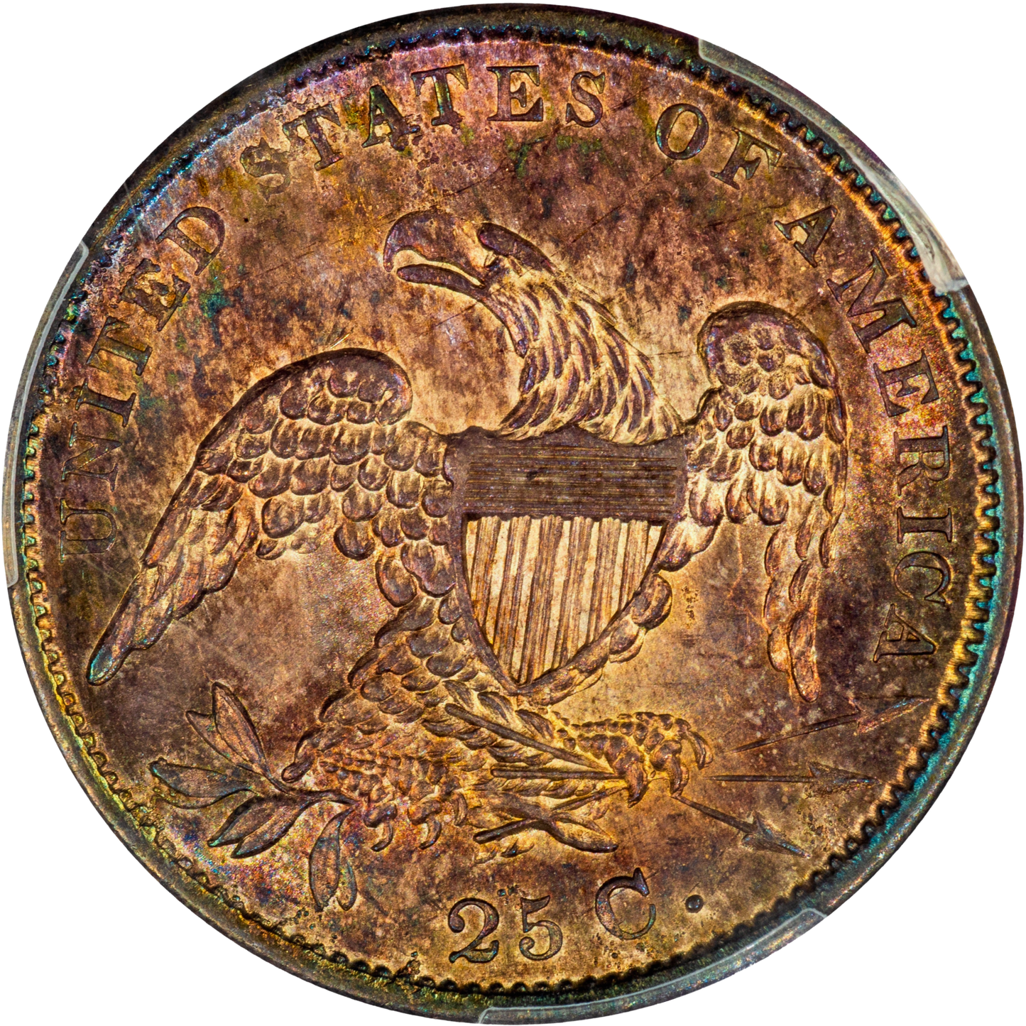 1833 25C MS64+ PCGS CAC