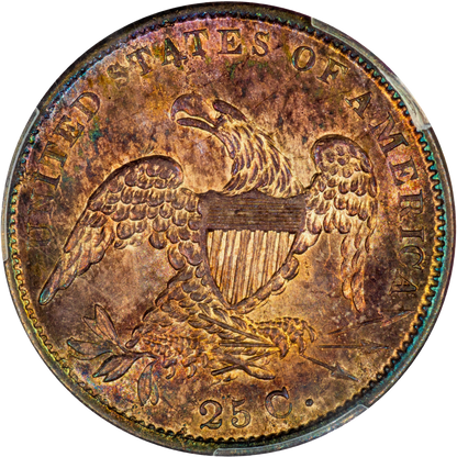 1833 25C MS64+ PCGS CAC