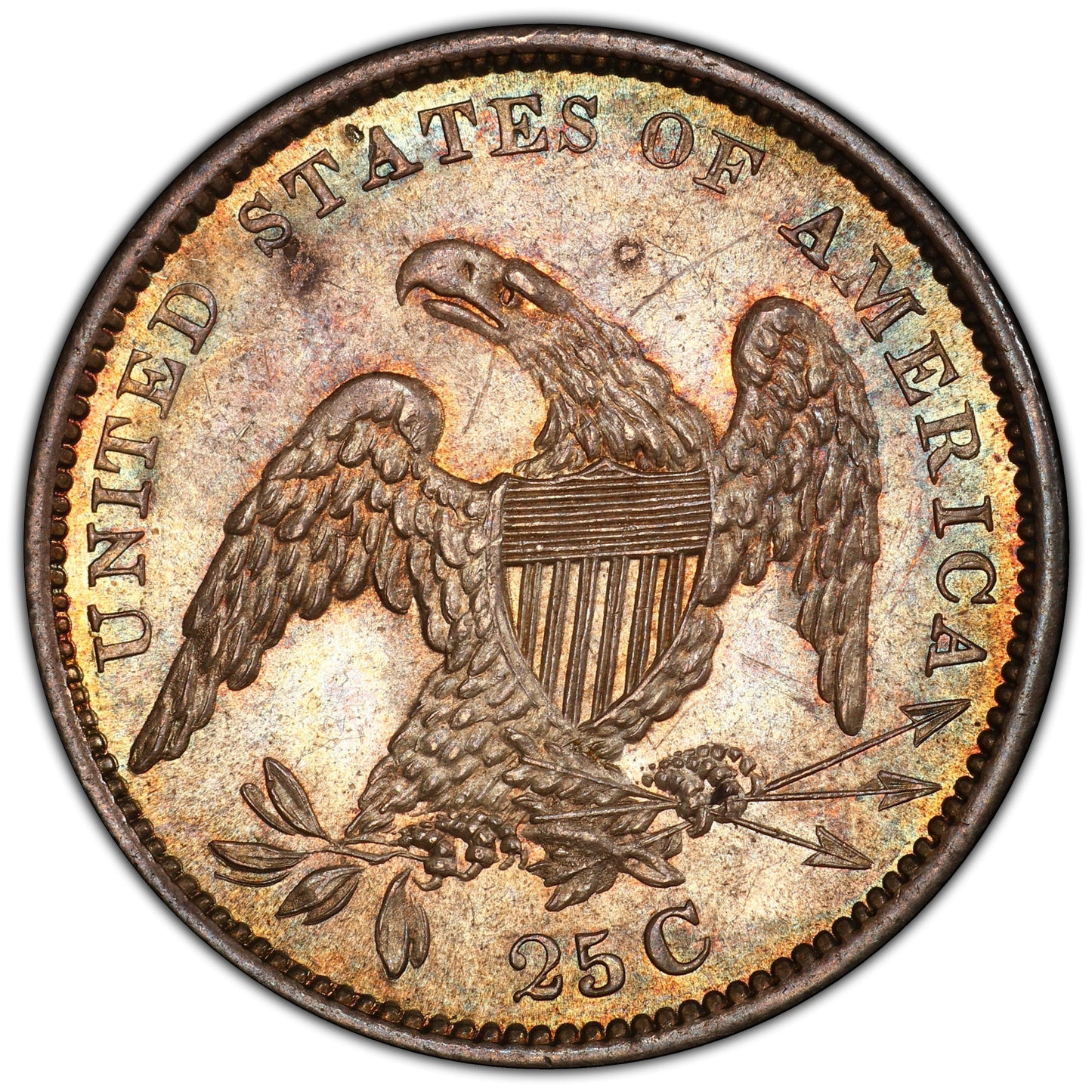 1834 25C Ms64 Pcgs Cac