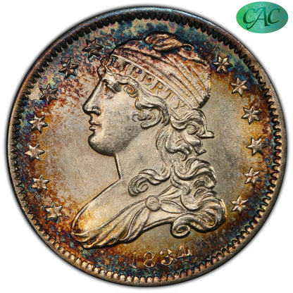 1834 25C MS65 PCGS CAC 25C