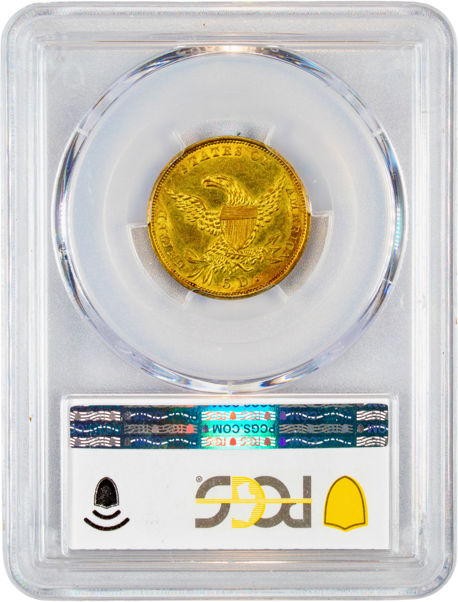 1834 $5 CLASSIC HEAD PLAIN 4 MS62 PCGS CAC $5