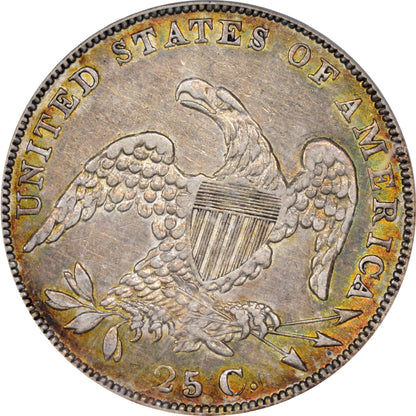 1835 25C XF40 PCGS CAC 25C
