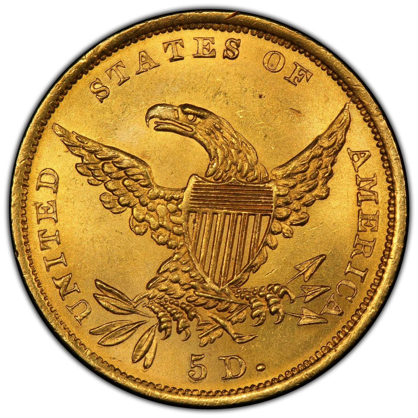 1835 $5 MS64+ PCGS CAC EX POGUE