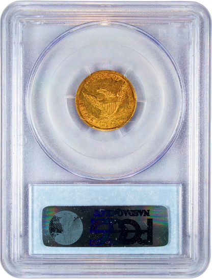 1836 $2.5 SCRIPT 8 MS61 PCGS CAC $2.5