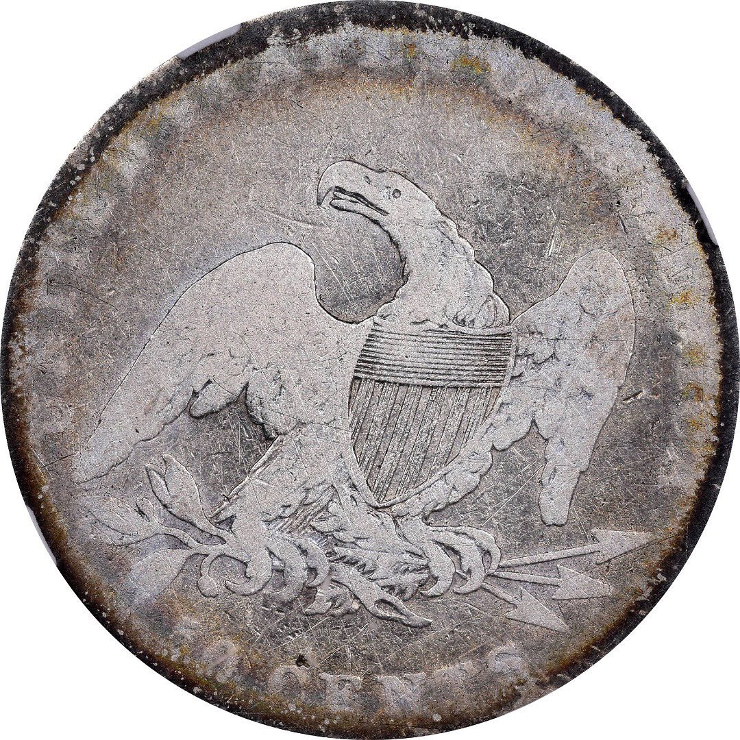 1836 50C REEDED EDGE VG10 NGC - Paradime Coins | PCGS NGC CACG CAC Rare US Numismatic Coins For Sale