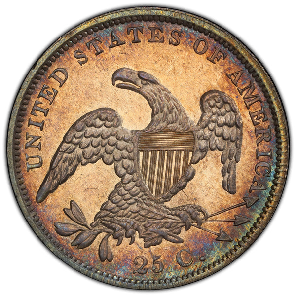 1837 25C Ms64 Pcgs Cac