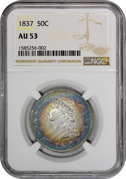 1837 50C AU53 NGC - Paradime Coins | PCGS NGC CACG CAC Rare US Numismatic Coins For Sale