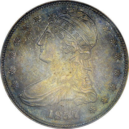 1837 50C AU55 PCGS CAC