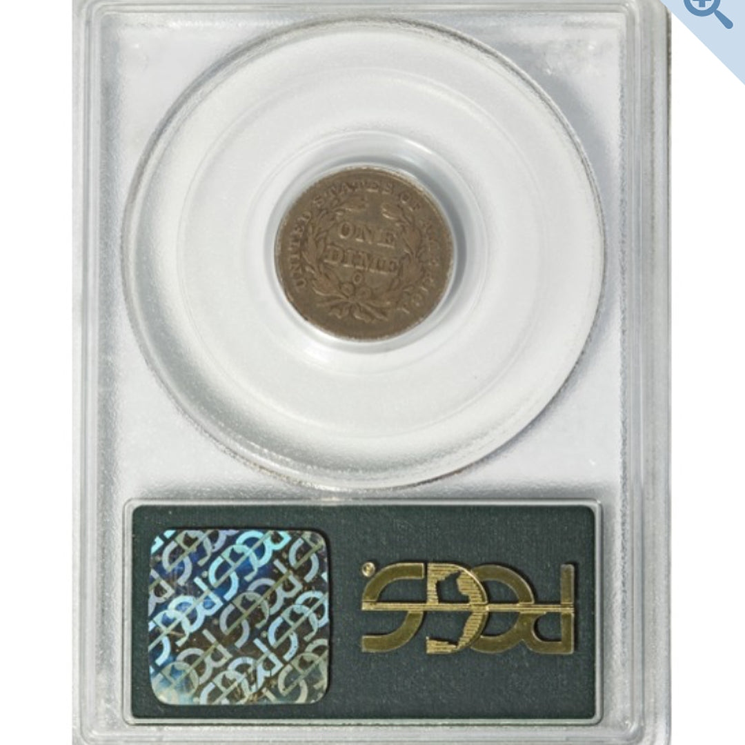 1838-O NO STARS 10C F15 OGH PCGS CAC