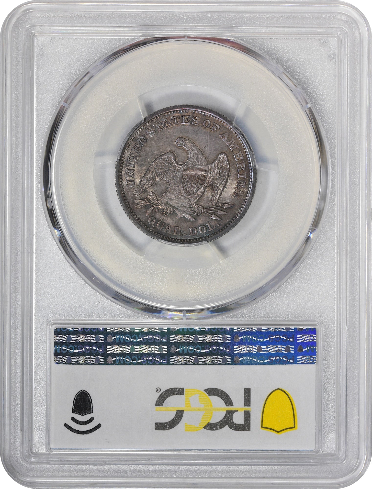 1839 25C No Drapery Ms64 + Pcgs Cac