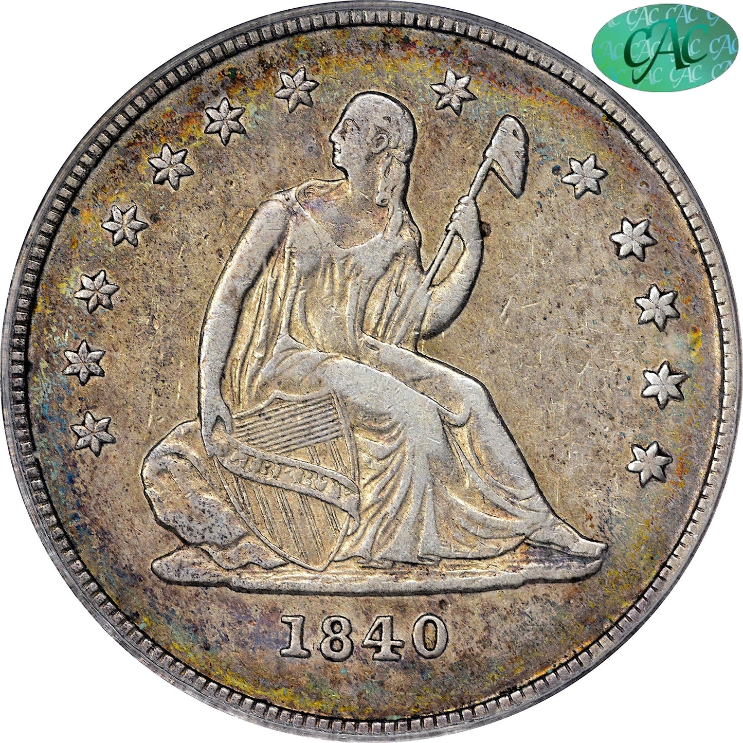 1840-O 25C Vf35 Pcgs Cac