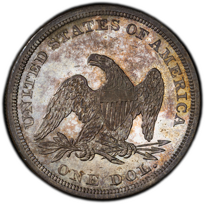 1840 $1 AU58+ PCGS CAC $1