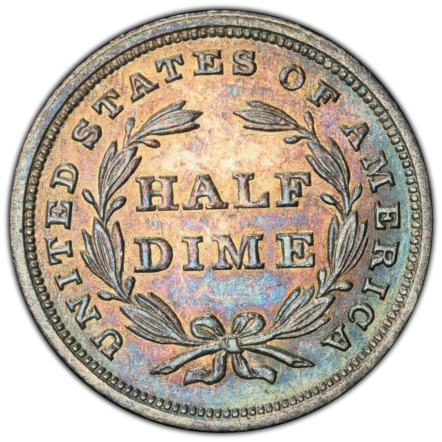 1840 H10C No Drapery Au55 Pcgs Cac