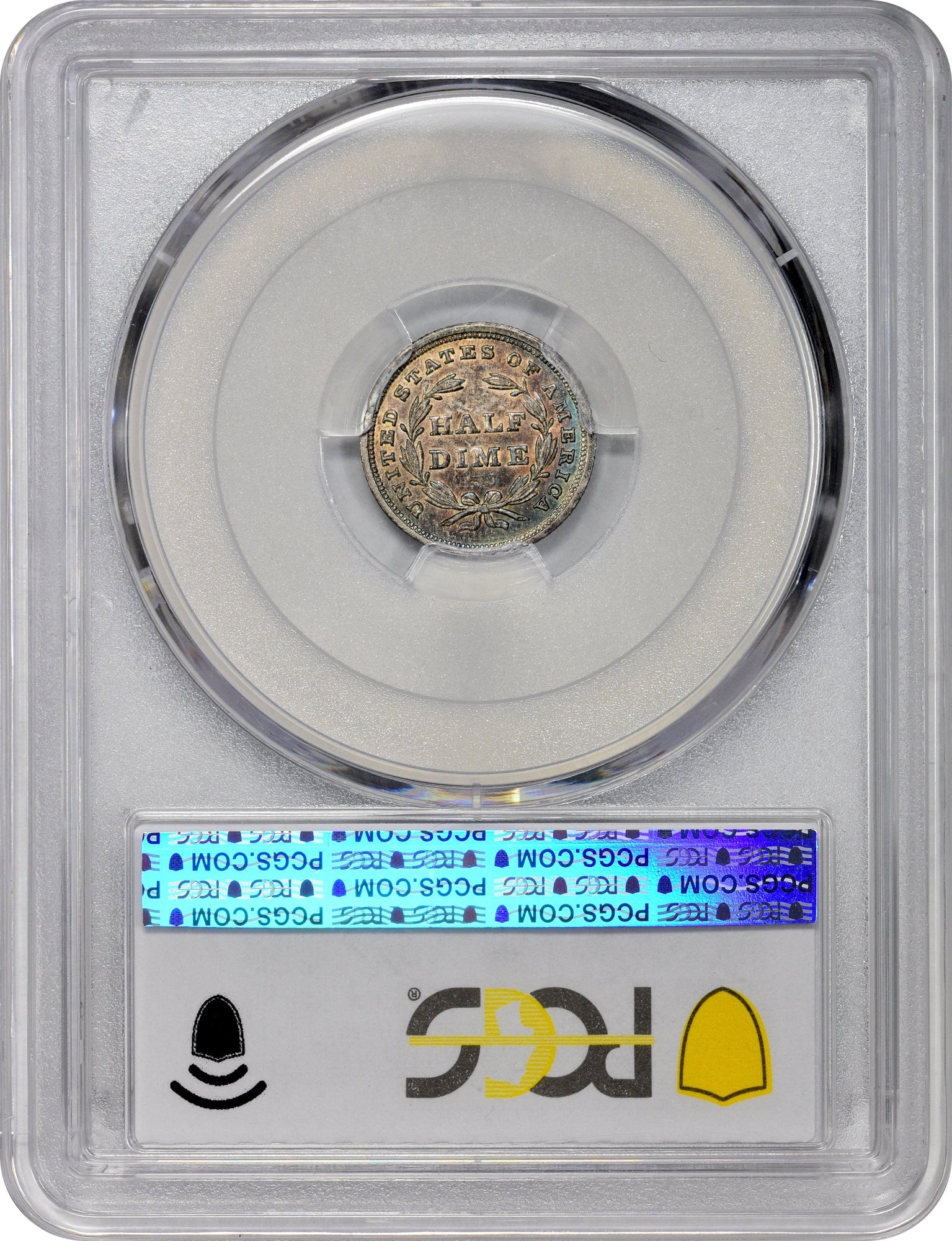 1840 H10C No Drapery Au55 Pcgs Cac