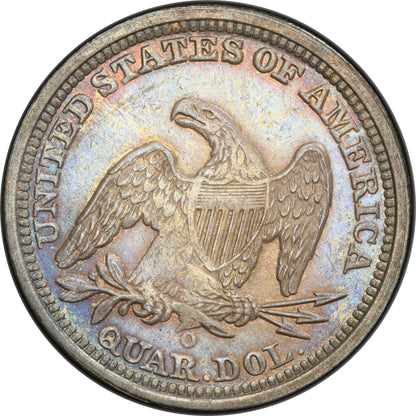 1841-O 25C Ms62 Pcgs Cac