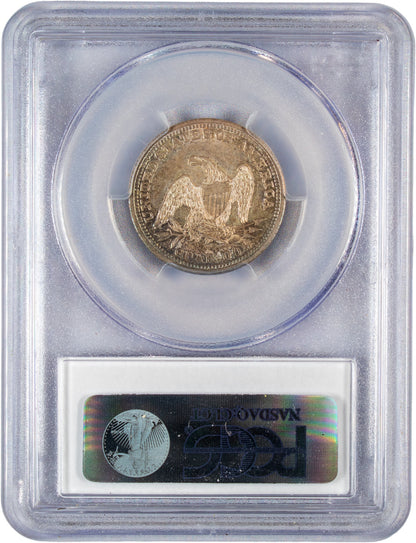 1841 25C MS63 PCGS CAC REVERSE HOLDER