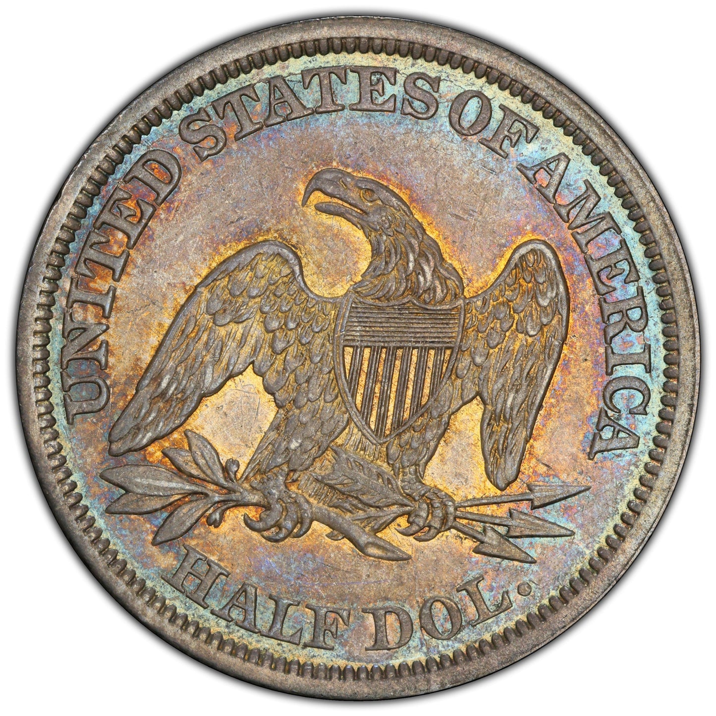 1842 50C Small Date Au53 Pcgs Cac