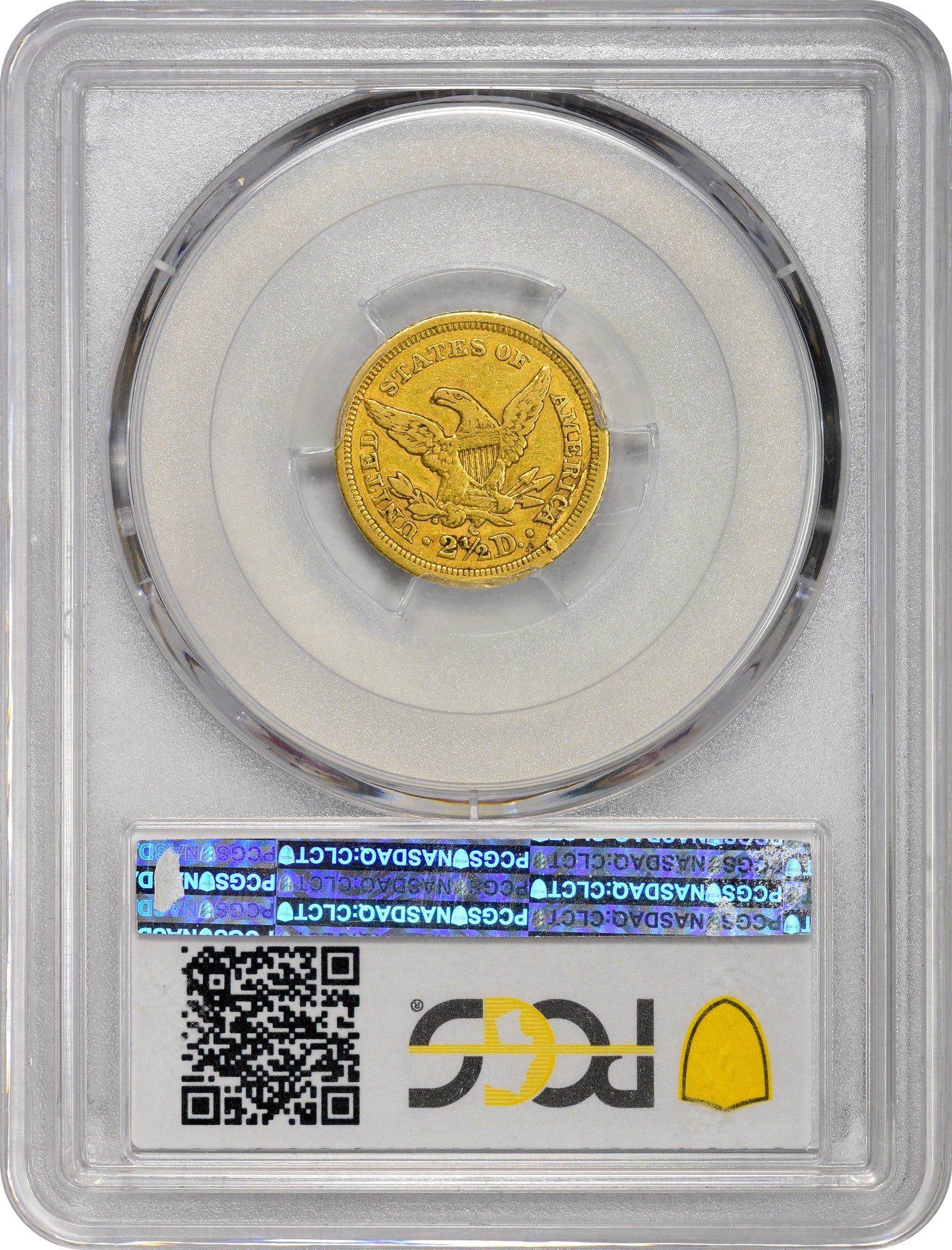 1842-C $2.5 VF35 PCGS CAC