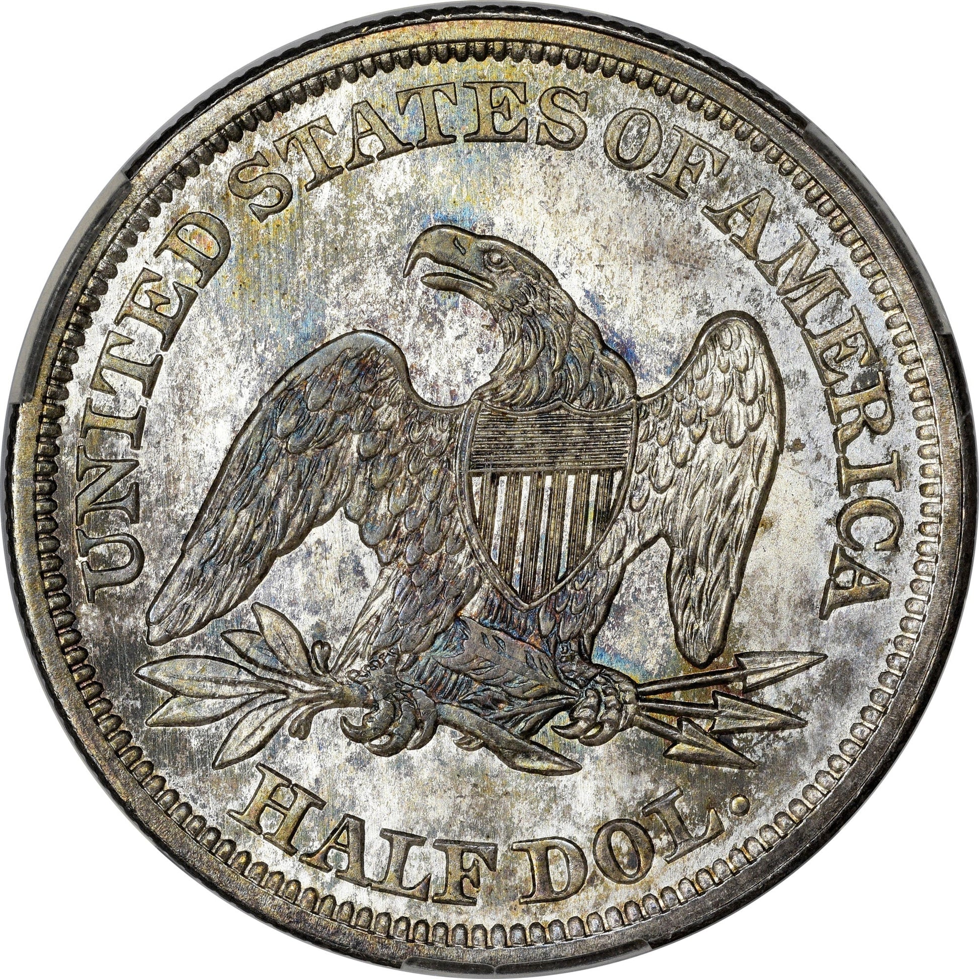 1842 50C MEDIUM DATE MS66 + CACG 50C