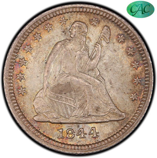 1844 25C MS63 PCGS CAC 25C