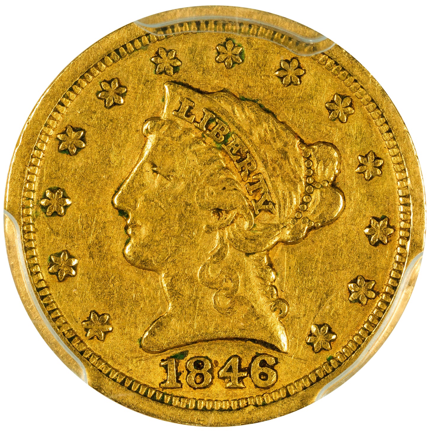 1846-D $2.50 XF40 PCGS CAC