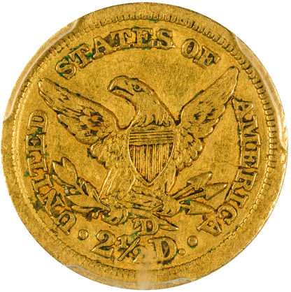 1846-D $2.50 XF40 PCGS CAC REVERSE