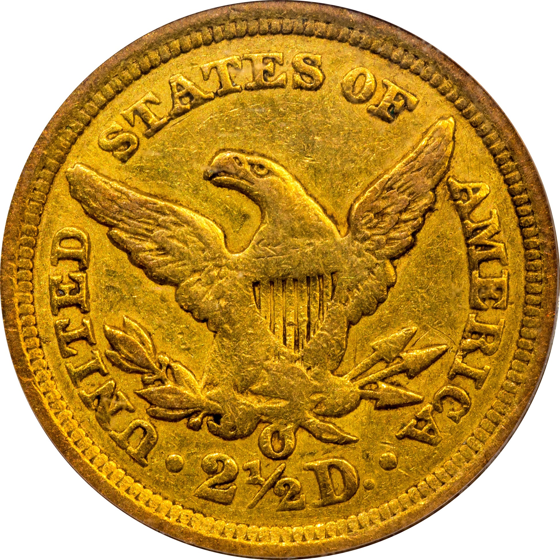 1846-O $2.5 XF45 PCGS CAC REV