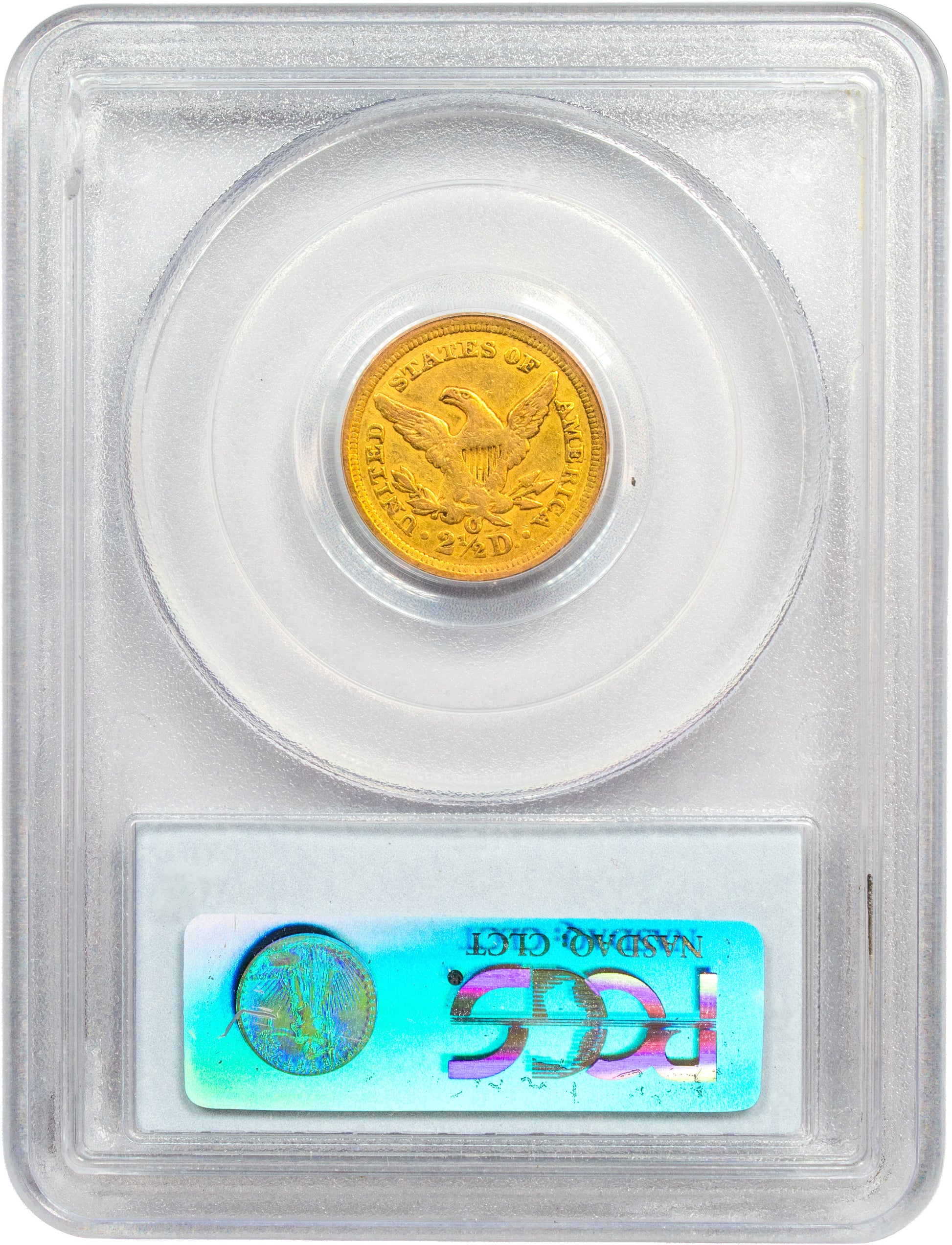 1846-O $2.5 XF45 PCGS CAC REVERSE HOLDER