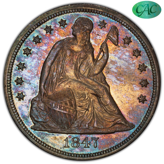 1847 $1 MS64 PCGS CAC $1