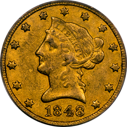 1848-O Liberty Head Eagle $10 XF40 OGH PCGS CAC