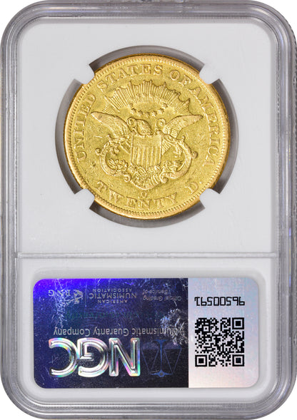 1851-O $20 AU50 NGC