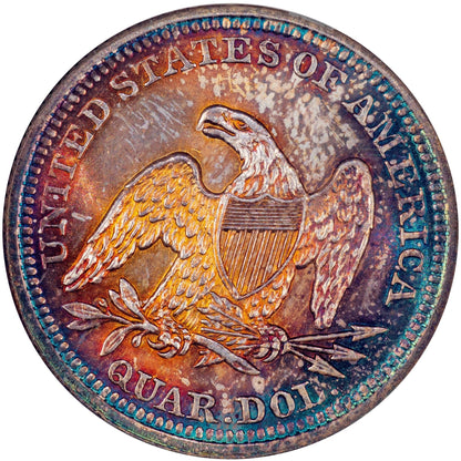 1851 25C MS64 OH NGC CAC REVERSE