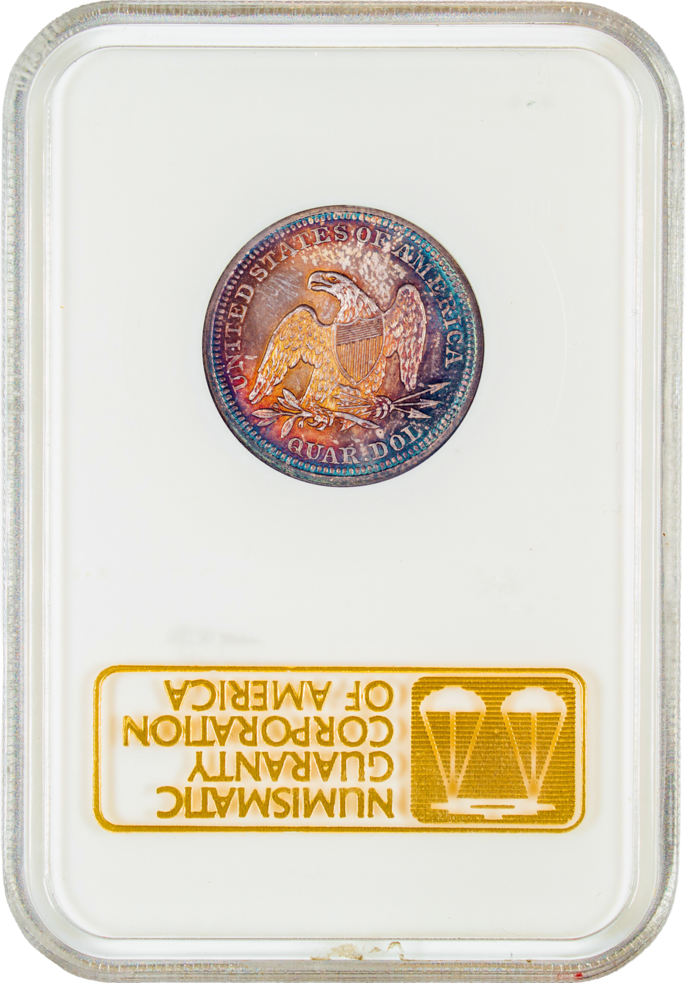 1851 25C MS64 OH NGC CAC REVERSE HOLDER