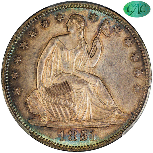 1851 50C MS64 PCGS CAC 50C