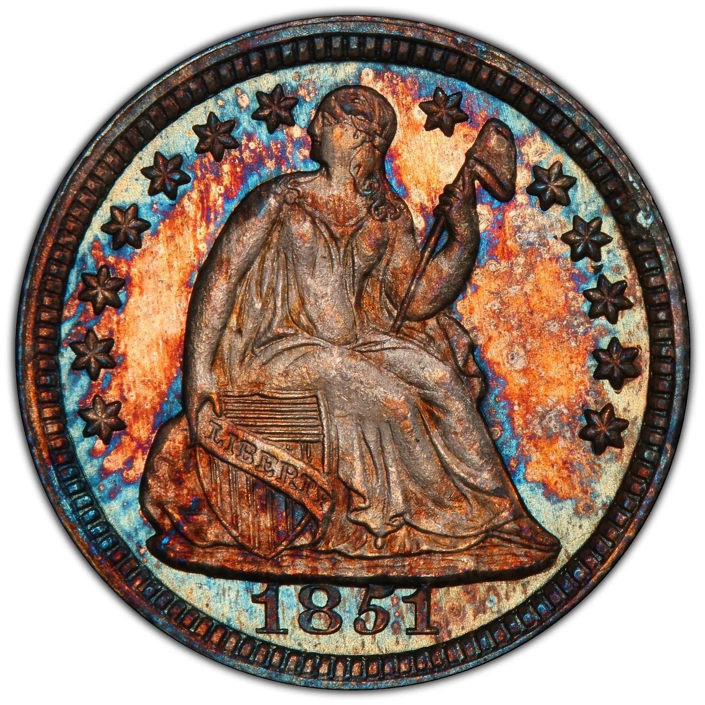 1851 H10C MS66 PCGS CAC - Paradime Coins | PCGS NGC CACG CAC Rare US Numismatic Coins For Sale