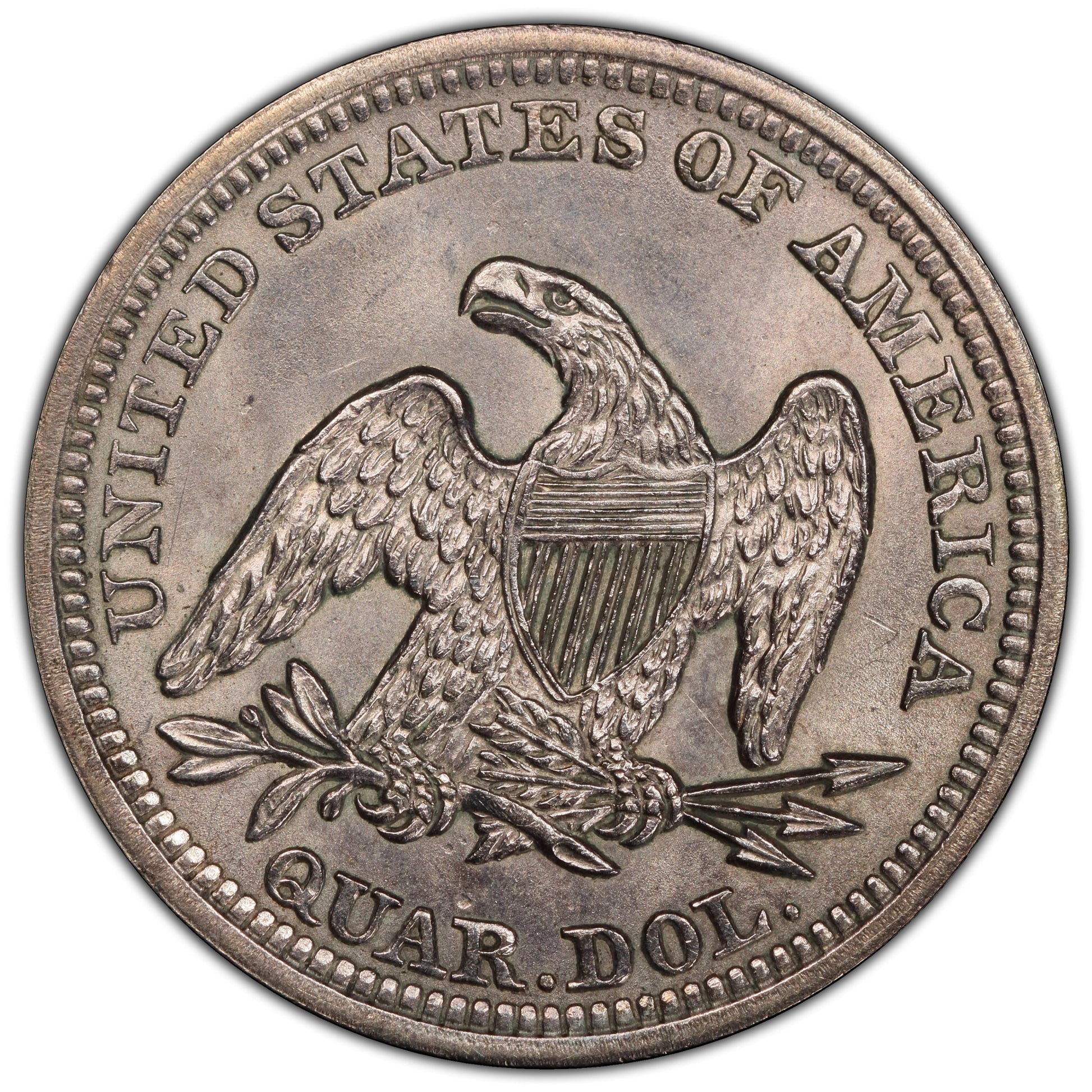 1852 25C MS62 PCGS CAC 25C