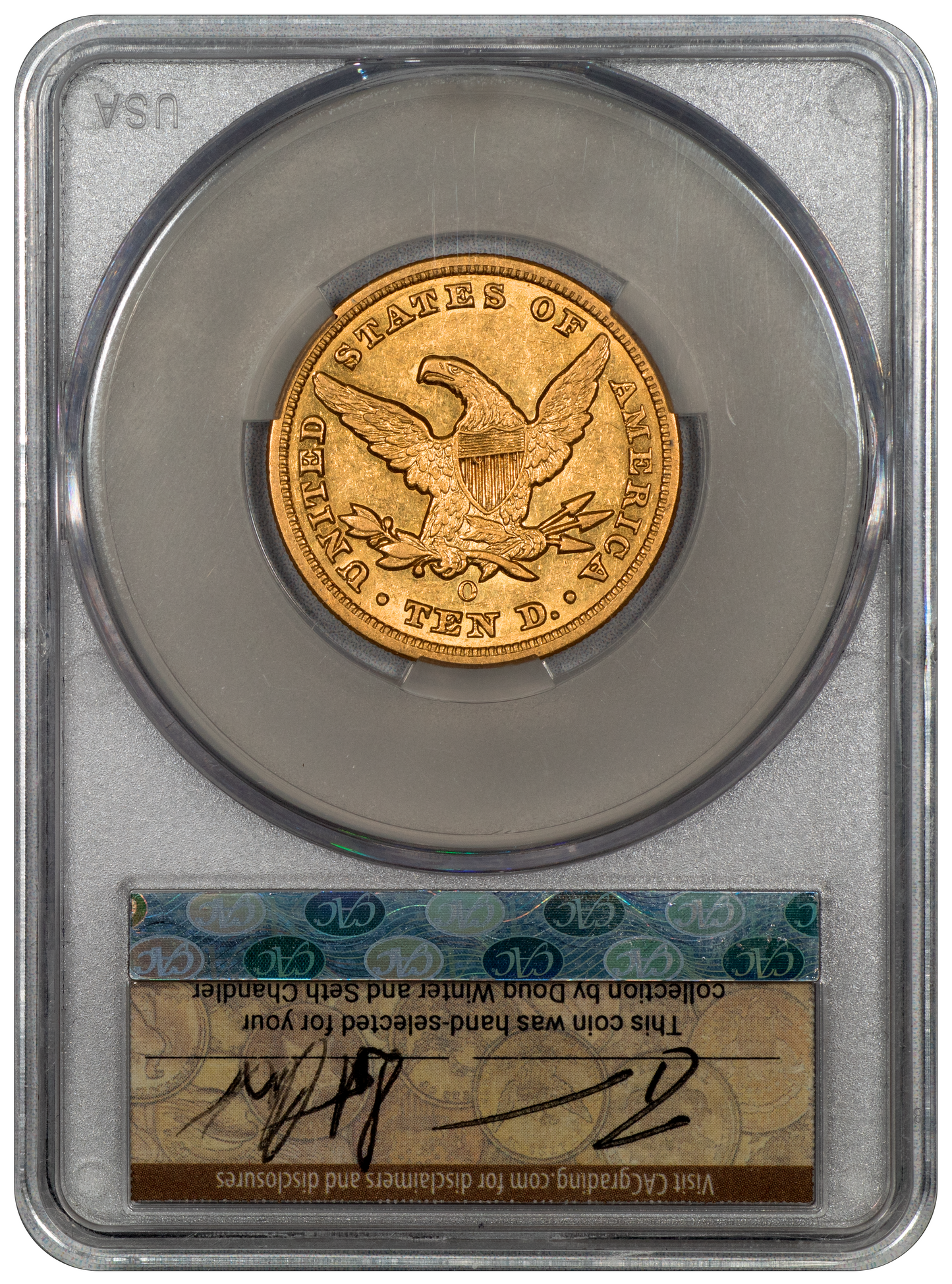 1853-O $10 AU55 CACG – Paradime Coins