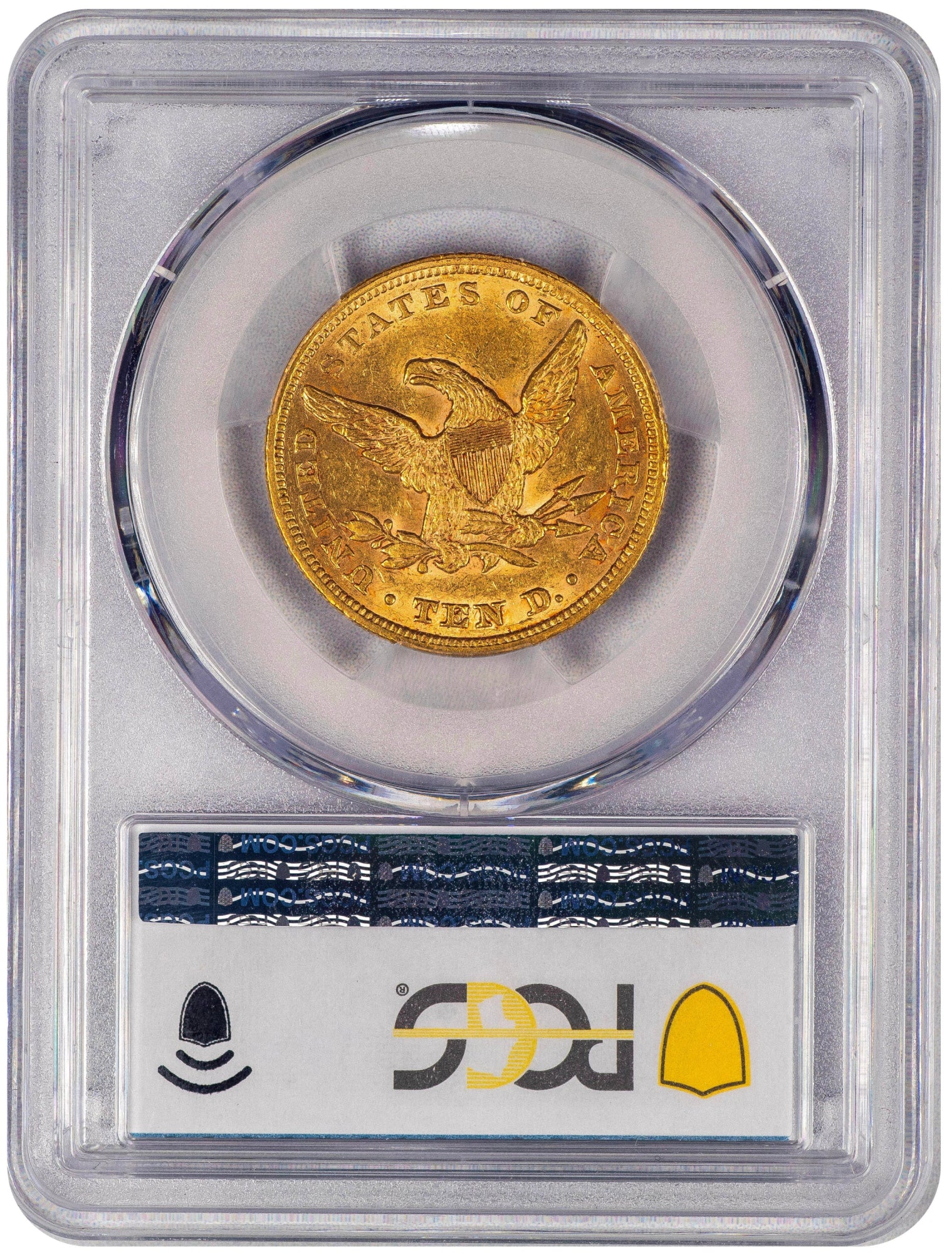 1853/‘2’ $10 AU58 PCGS CAC $10