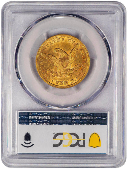 1853/‘2’ $10 AU58 PCGS CAC $10