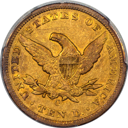 1855-O Liberty Head Eagle $10 XF40 PCGS CAC Reverse