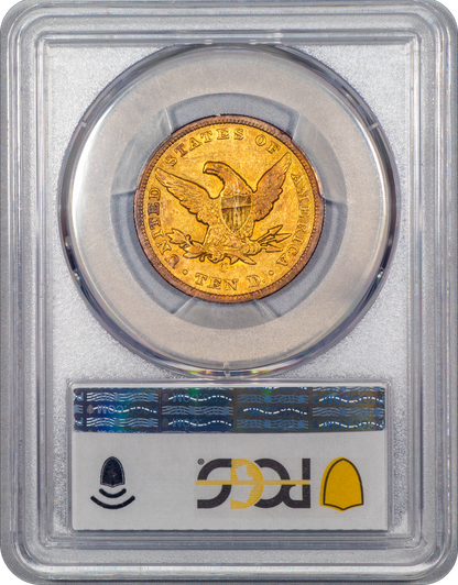 1855-O Liberty Head Eagle $10 XF40 PCGS CAC Reverse Holder
