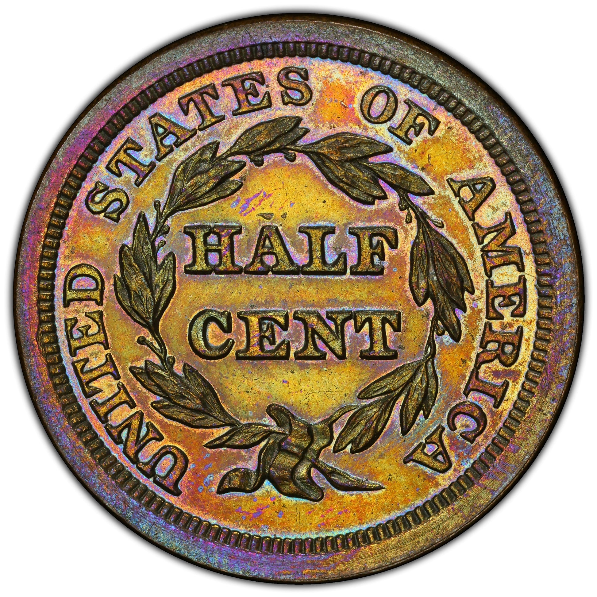 1855 1/2C PR65 BN PCGS REV