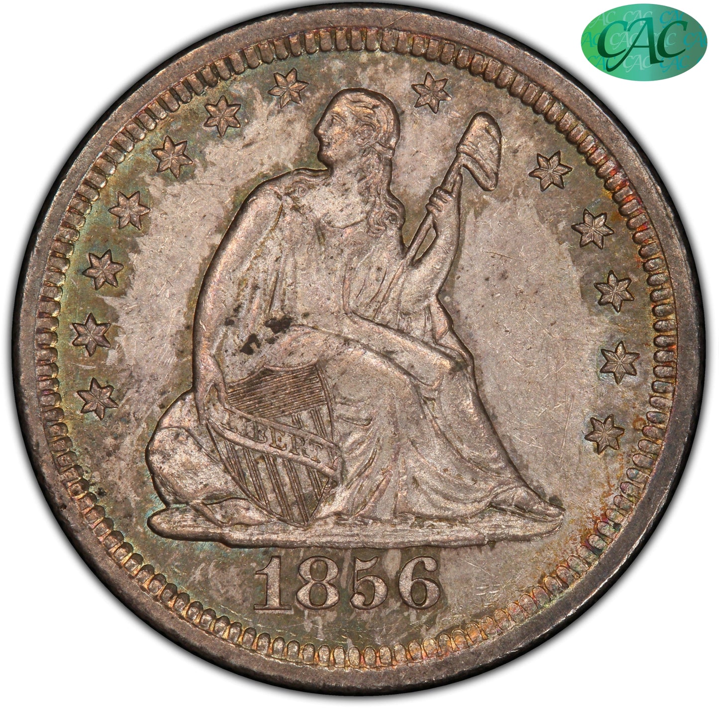 1856-S 25C MS63 PCGS CAC 25C